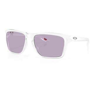 Okulary przeciwsłoneczne Oakley Sylas 944845 (kolor soczewek: Prizm Slate) matowe przezroczyste - 1 para okularów